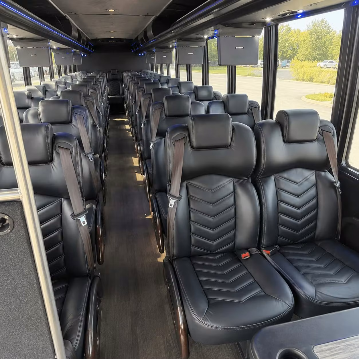 28 passenger minibus inside