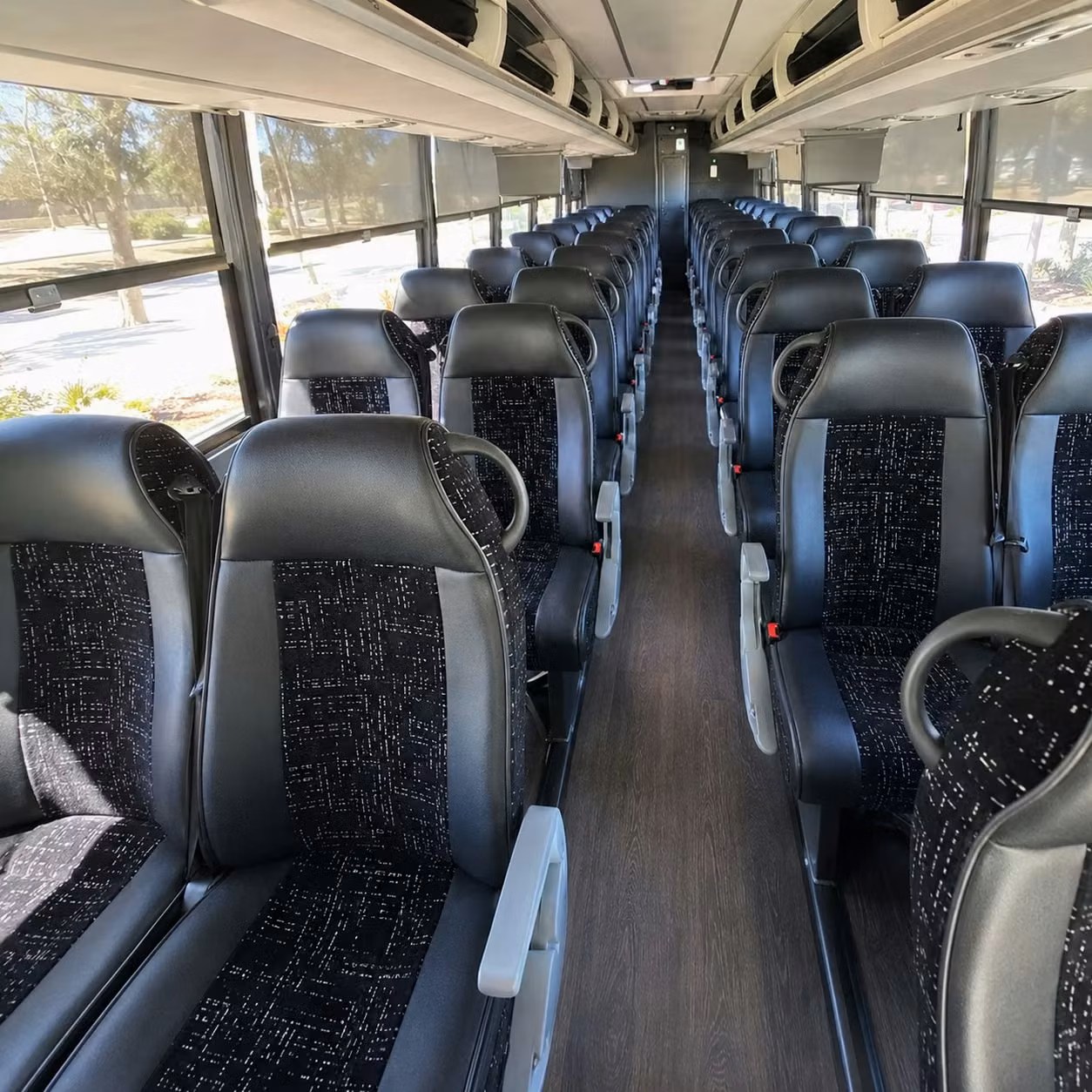 fort collins charter bus interior